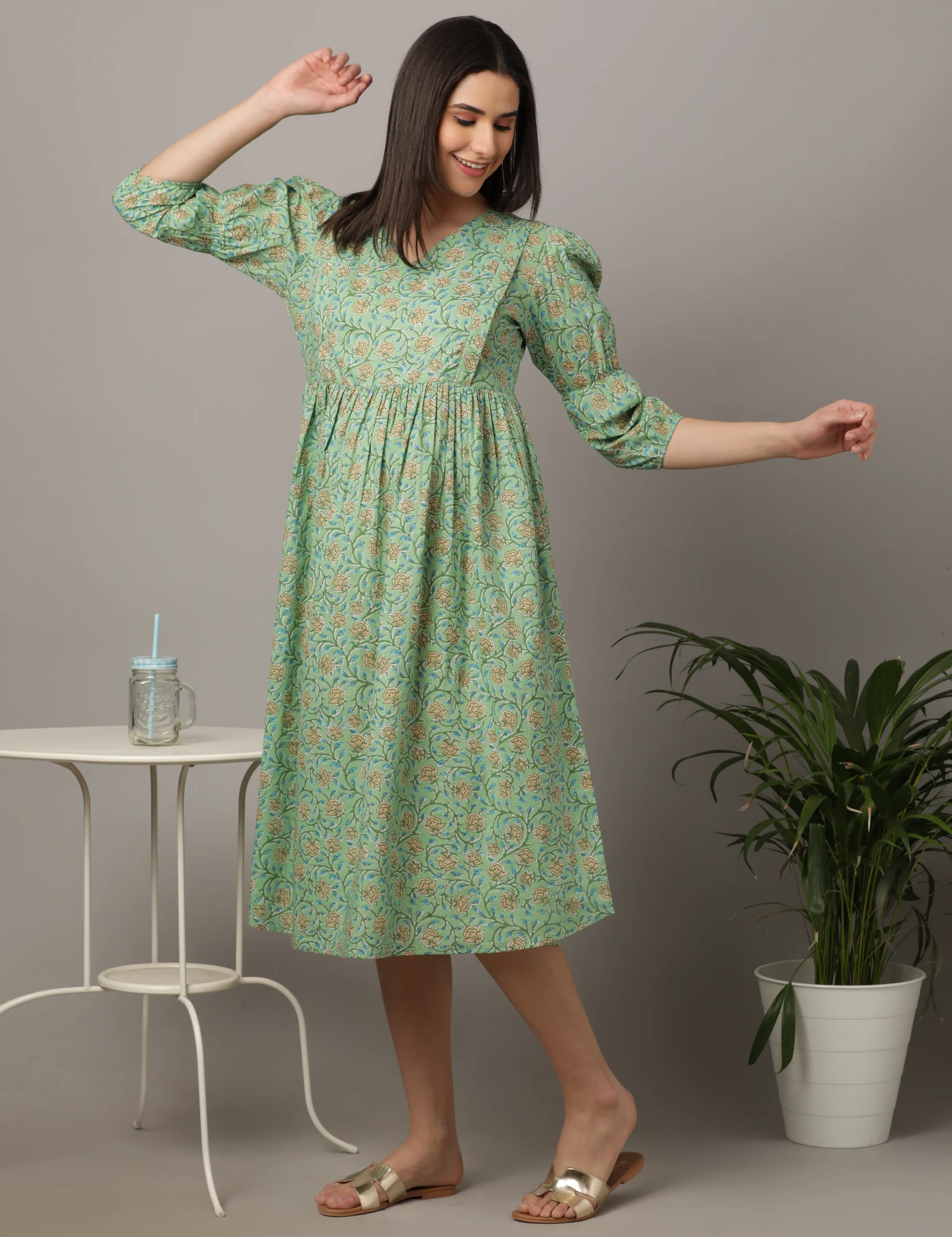 Blossoming Cotton Maxi